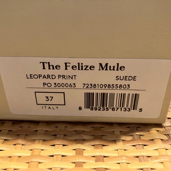 M.Gemi The Felize Mule Leopard Print Suede Size 37 New in Box SOLD OUT - Picture 5 of 6
